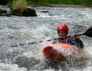 White water kayaking